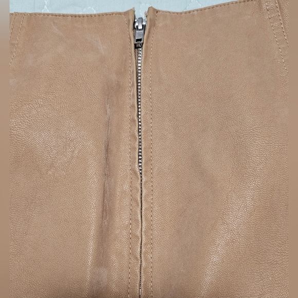 Free People Faux Leather Mini Skirt - Picture 3 of 8